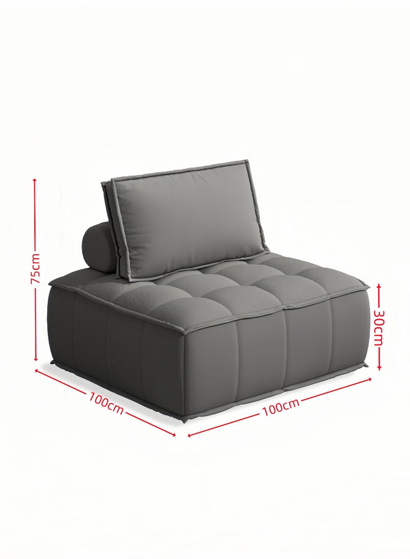 Amoyls 100*100*75cm Modern Elastic Furniture Sofa with Comfort Cushions - Durable Minimalist Design for All Spaces - Image 2